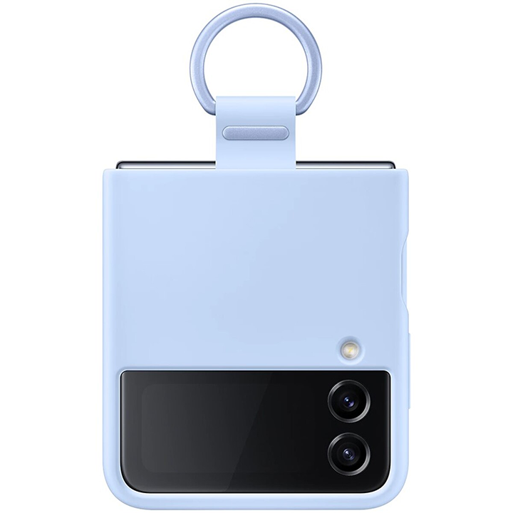 Z Flip4 Silicone Cover with Ring Arctic Blue slika proizvoda