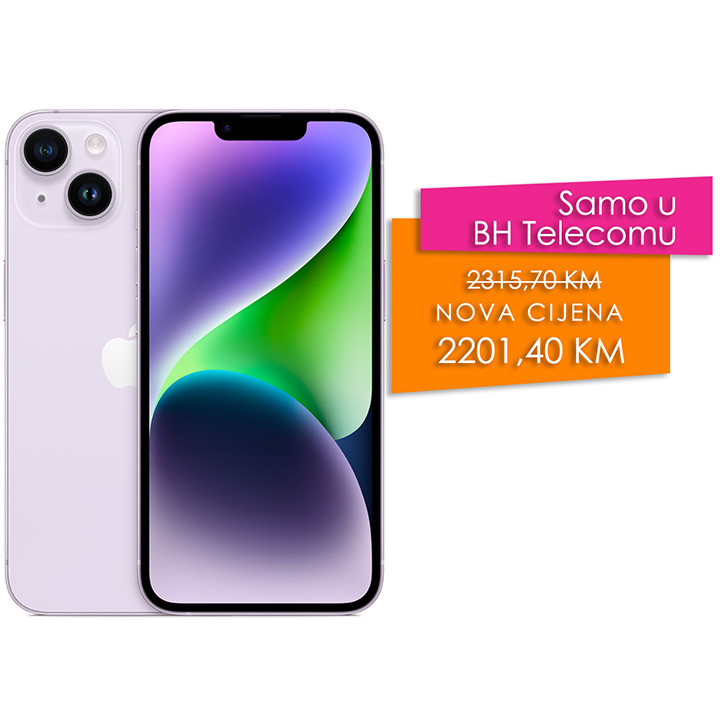 iPhone 14 128GB Purple slika proizvoda