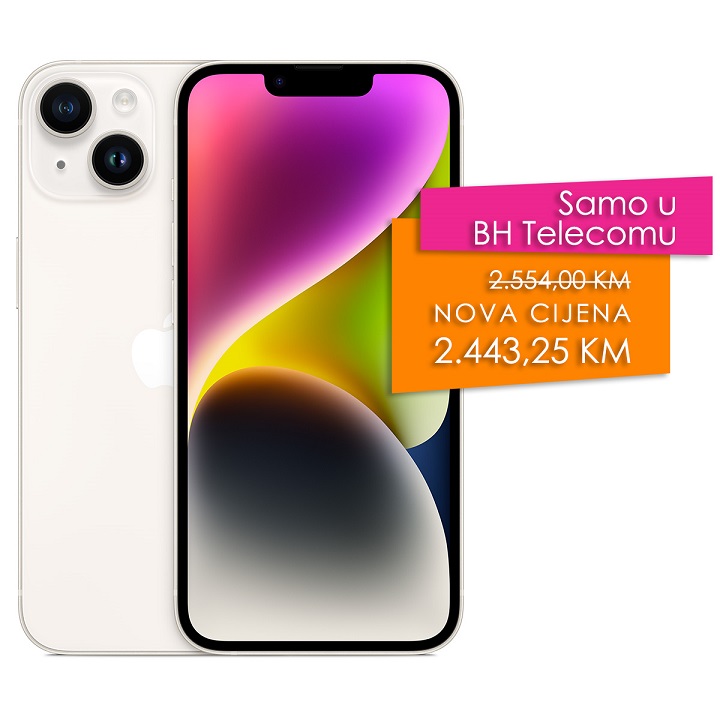 iPhone 14 256GB Starlight slika proizvoda