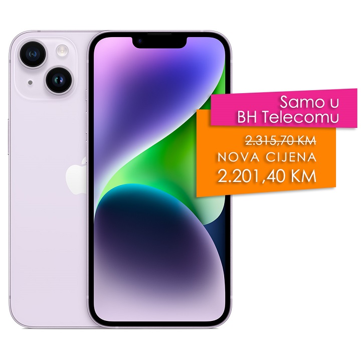 iPhone 14 128GB Purple slika proizvoda