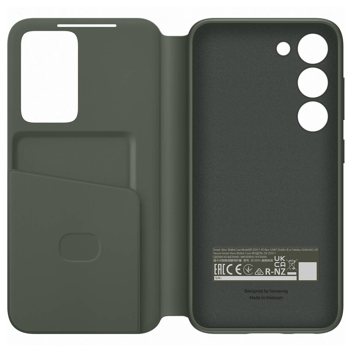 Galaxy S23 Smart View Wallet Case Khaki slika proizvoda Front View 2 L