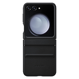 Galaxy Z Flip5 Eco-Leather Flap Case Black slika proizvoda Front View 2 S