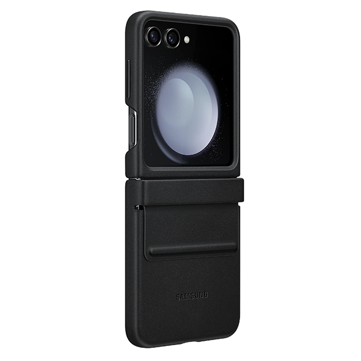 Galaxy Z Flip5 Eco-Leather Flap Case Black slika proizvoda
