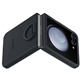 Galaxy Z Flip5 Silicone Cover with Ring Indigo slika proizvoda Side View S