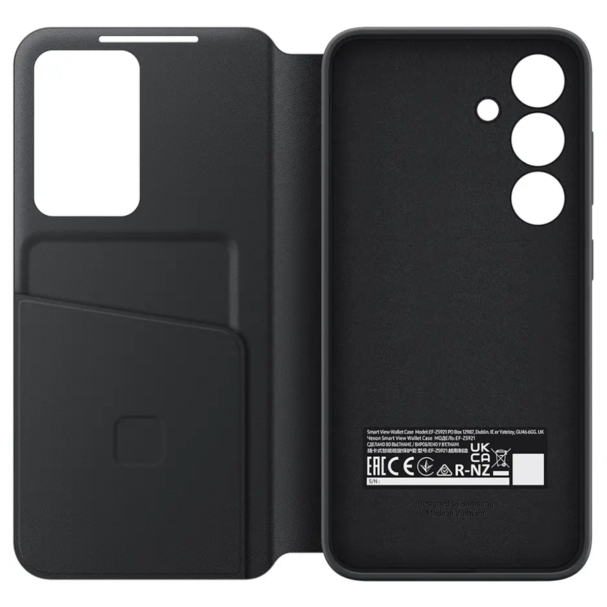 Galaxy S24 Smart View Wallet Case Black slika proizvoda Front View 2 L