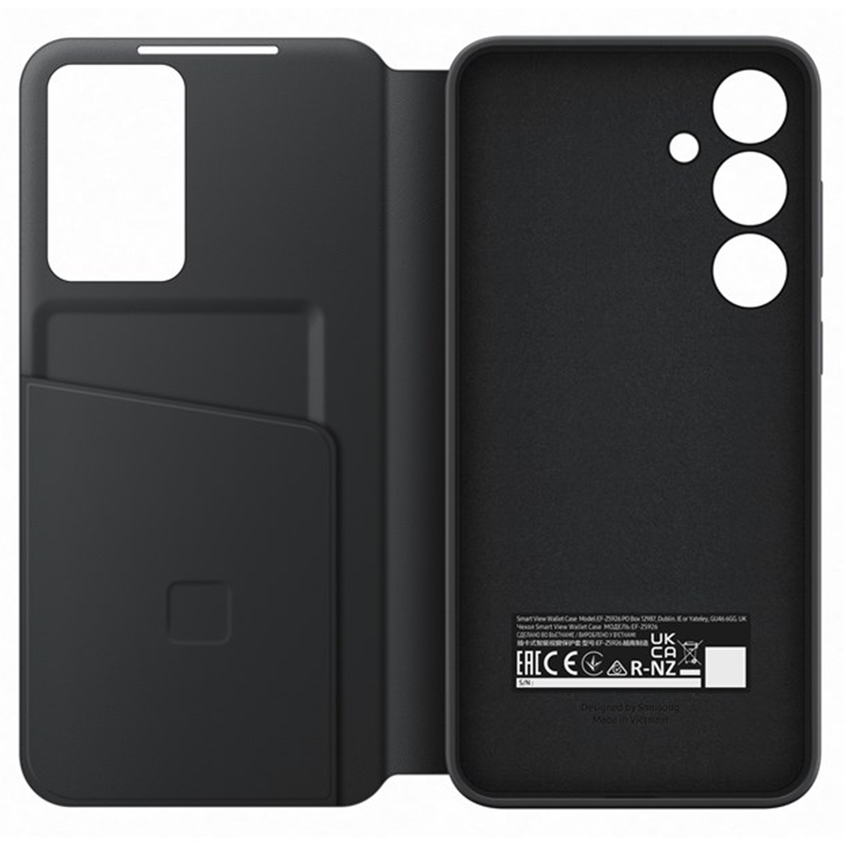 Galaxy S24+ Smart View Wallet Case Black slika proizvoda Front View 2 L