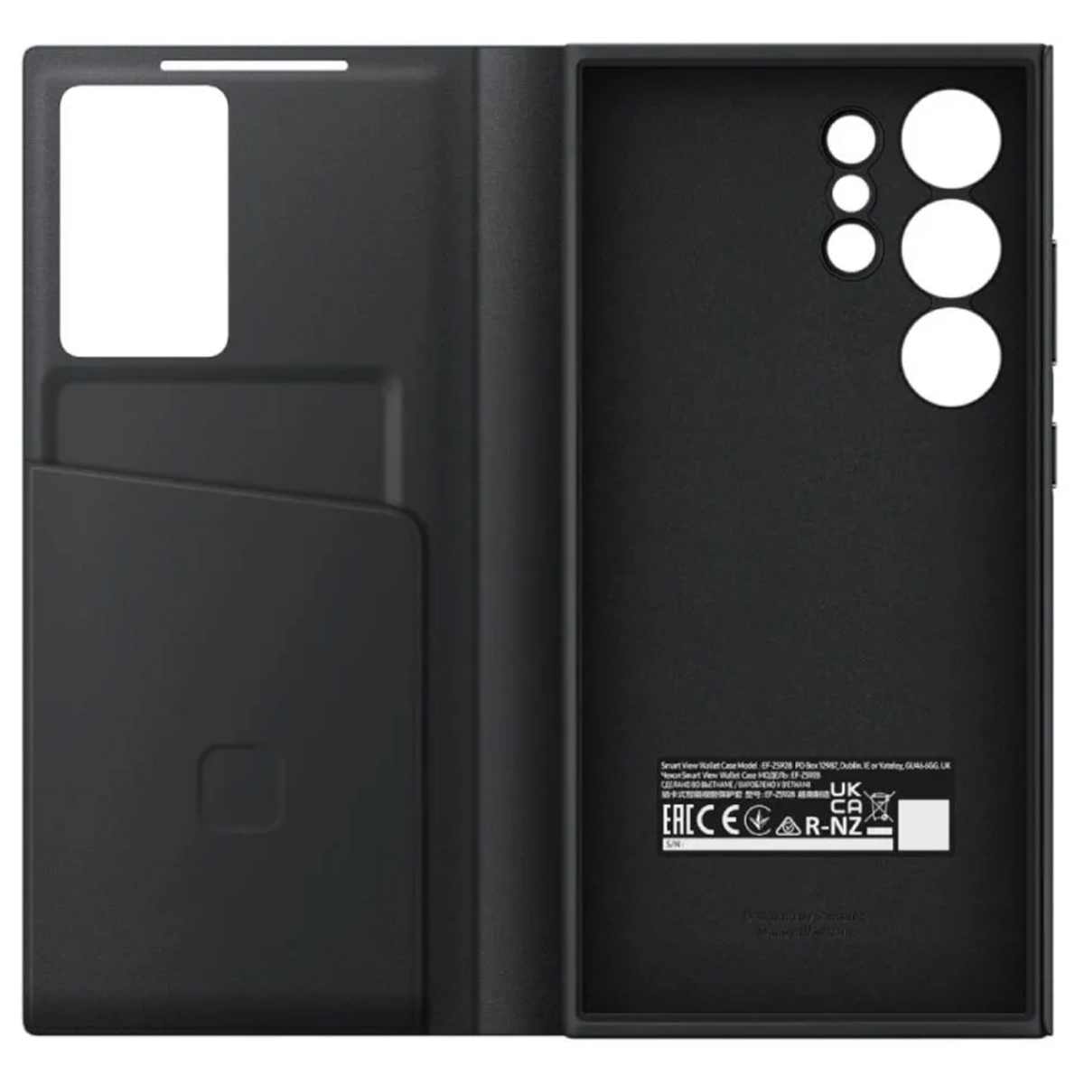 Galaxy S24 Ultra Smart View Wallet Case Black slika proizvoda Front View 2 L