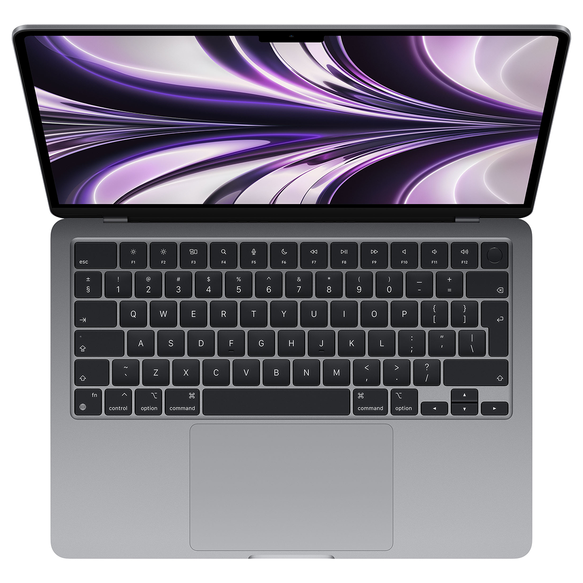 MacBook Air 13.6in M3/8GB/256GB SSD/Space Gray/CRO KB slika proizvoda Front View 2 L