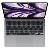 MacBook Air 13.6in M3/8GB/256GB SSD/Space Gray/CRO KB slika proizvoda Front View 2 S