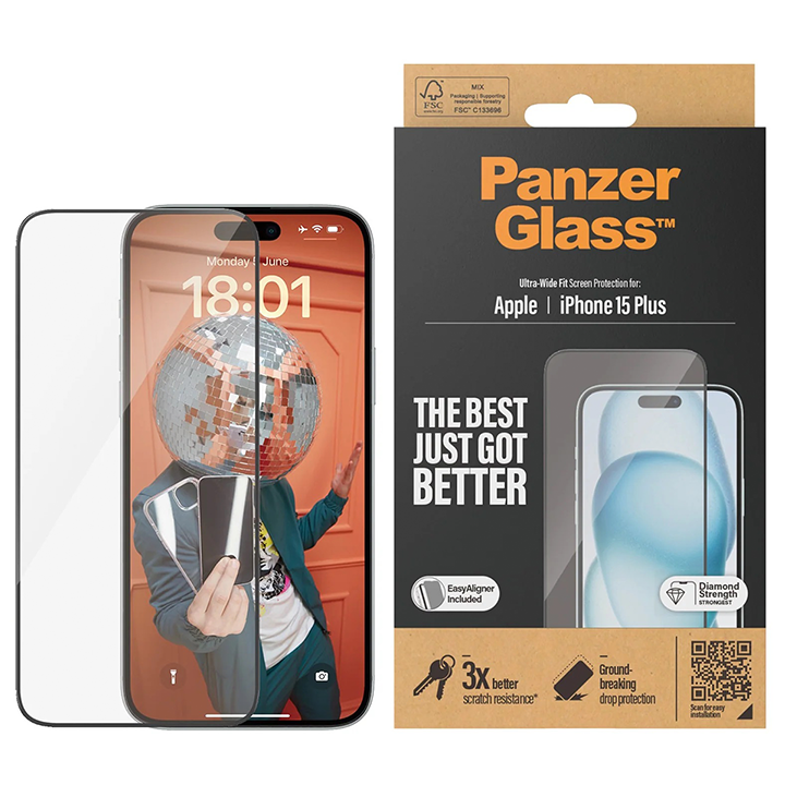Zaštitno staklo PanzerGlass iPhone 15 Plus slika proizvoda