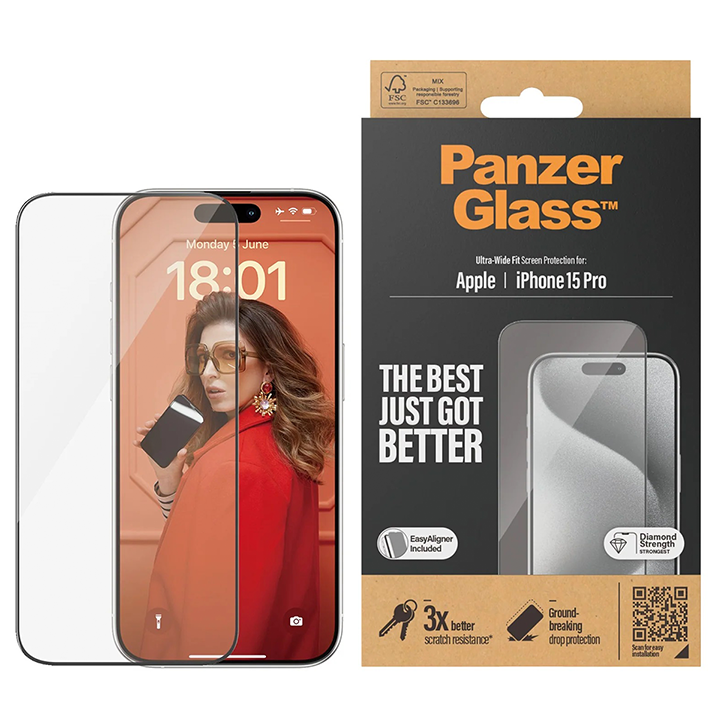 Zaštitno staklo PanzerGlass iPhone 15 Pro slika proizvoda