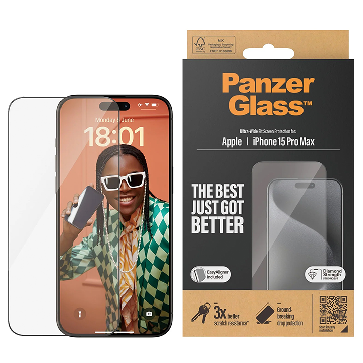 Zaštitno staklo PanzerGlass iPhone 15 Pro Max slika proizvoda