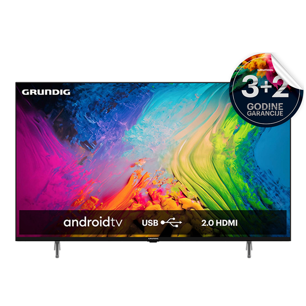 LED TV 55in GHU 7800 B Android slika proizvoda Front View L