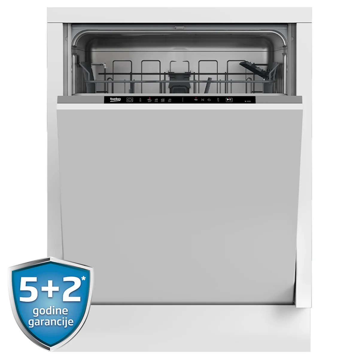 Ugradbena ma&scaron;ina za suđe DIN 34330 slika proizvoda Front View L
