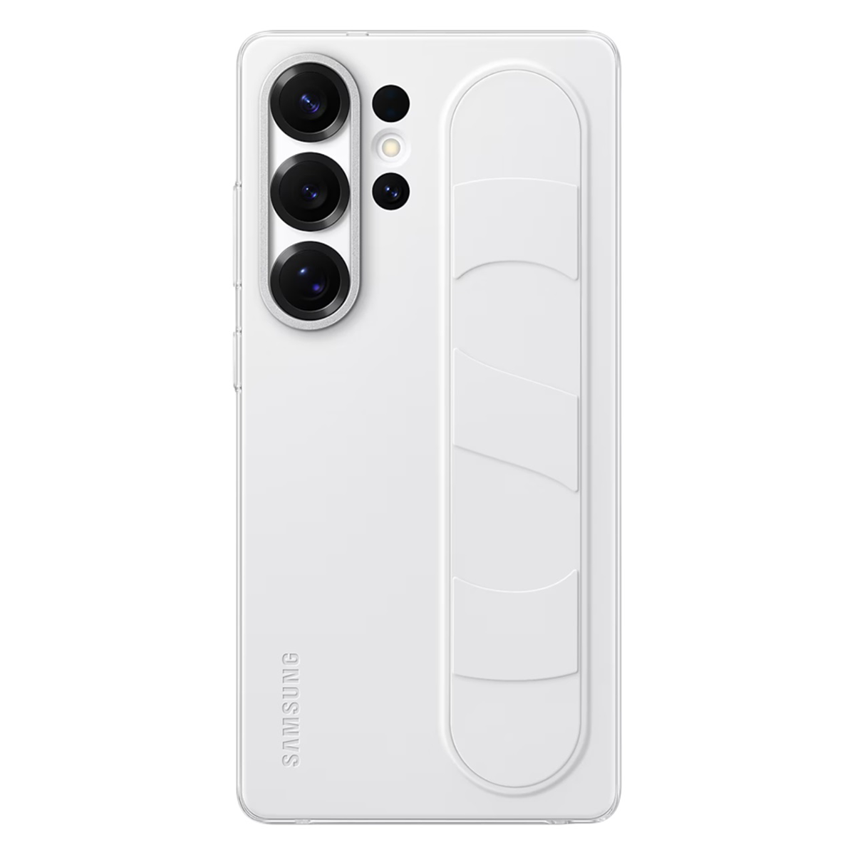 Galaxy S25 Ultra Standing Grip Case White slika proizvoda Front View L