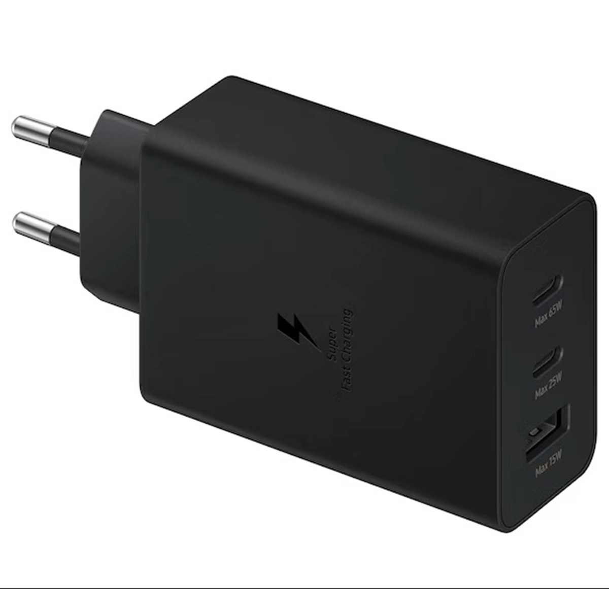 65W Power Adapter Trio USB-C/USB-A slika proizvoda Front View L