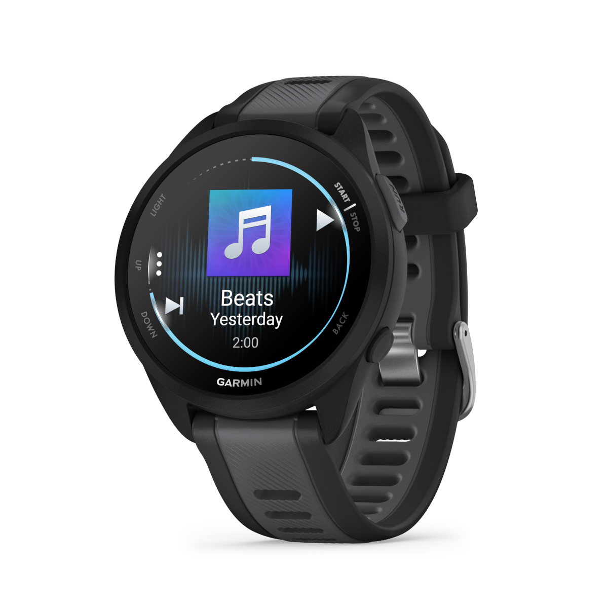 Forerunner 165 Music Crna/tamnosiva slika proizvoda Front View L
