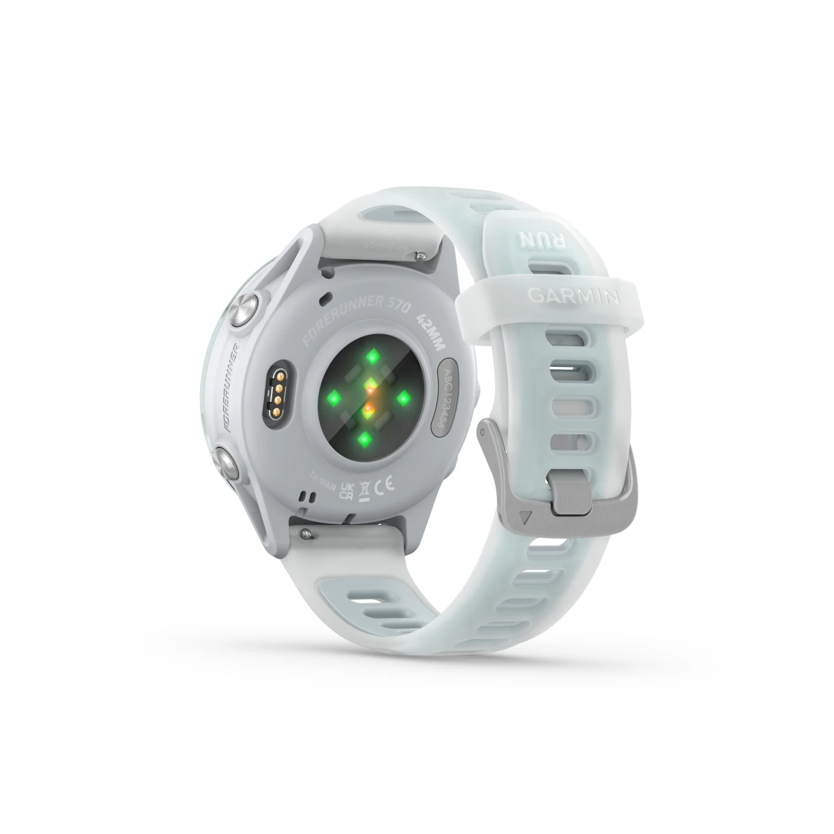 Forerunner 570 42mm Whitestone/Cloud Blue slika proizvoda Back View L