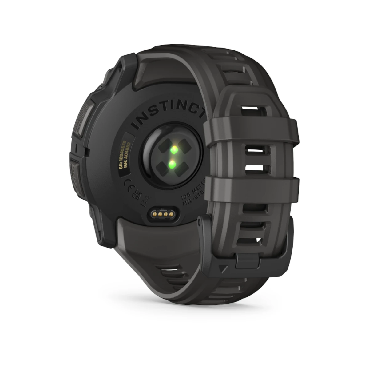 Instinct 3 50mm AMOLED Black Charcoal slika proizvoda Back View L