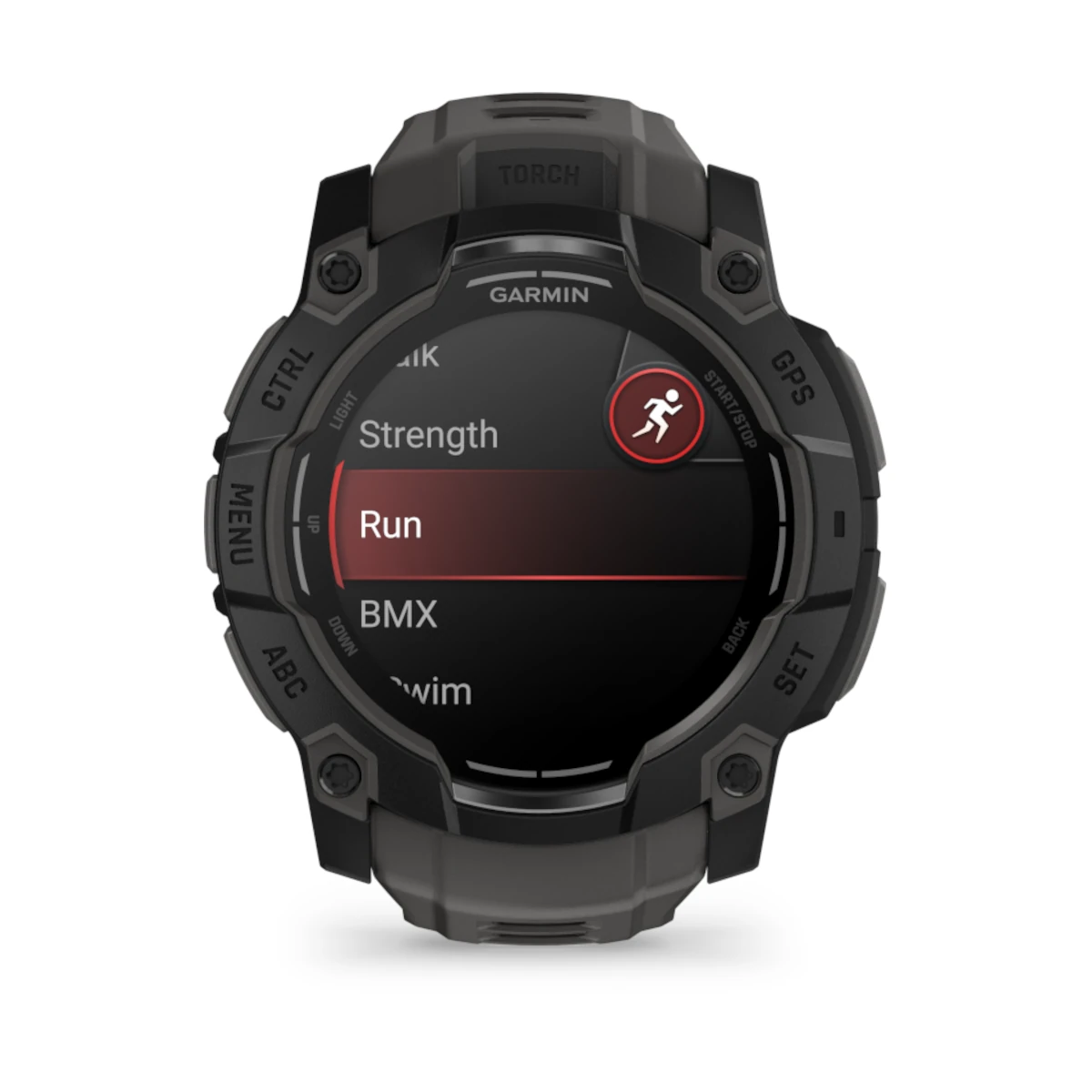 Instinct 3 50mm AMOLED Black Charcoal slika proizvoda Front View 2 L