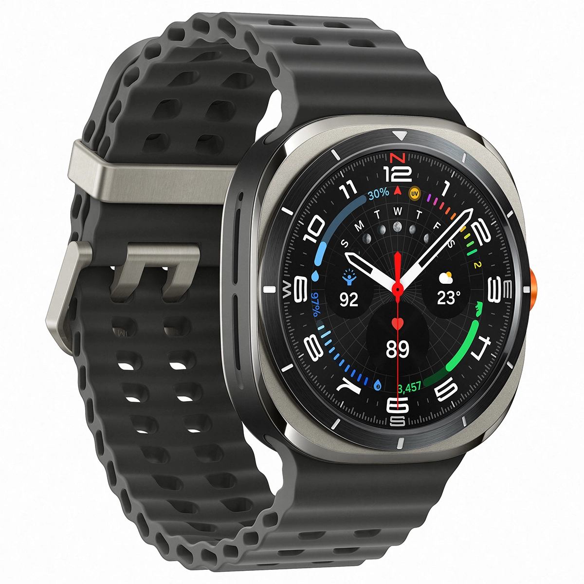 Galaxy Watch Ultra 2025 LTE Titanium Silver slika proizvoda Front View 2 L