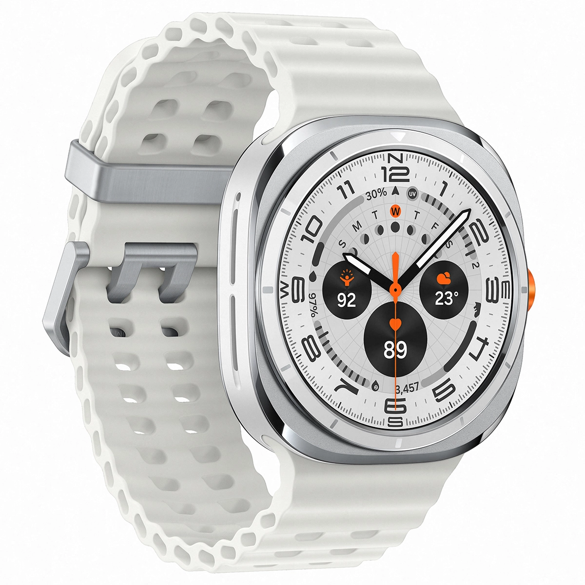 Galaxy Watch Ultra 2025 LTE Titanium White slika proizvoda Front View 2 L
