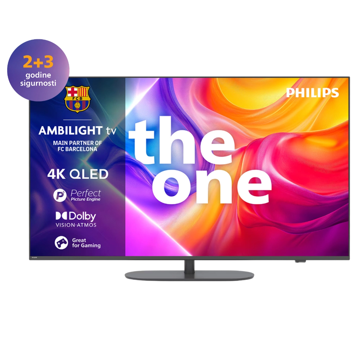The One QLED 4K 65PUS9010/12 Ambilight 144Hz slika proizvoda Front View L