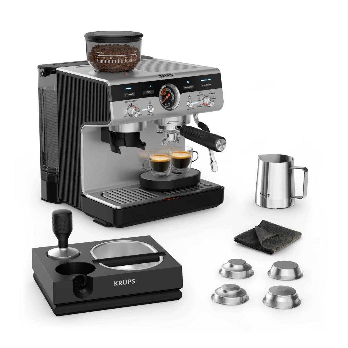 Kafe aparat Precision+ XP804T10 slika proizvoda Front View 2 L