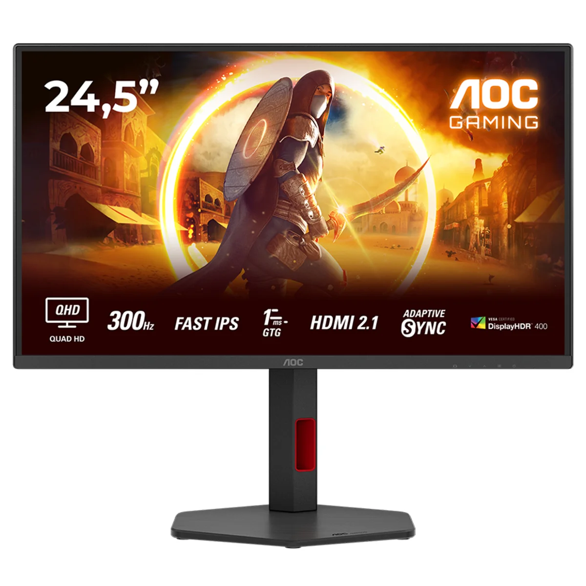 Gaming Monitor Q25G4SR 25in 300Hz 0.3ms slika proizvoda Front View L