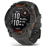 Instinct 3 50mm SOLAR Black Charcoal slika proizvoda Front View 2 S