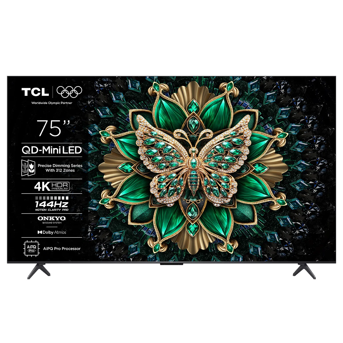 75C6K 4K QD-Mini LED TV slika proizvoda Front View L