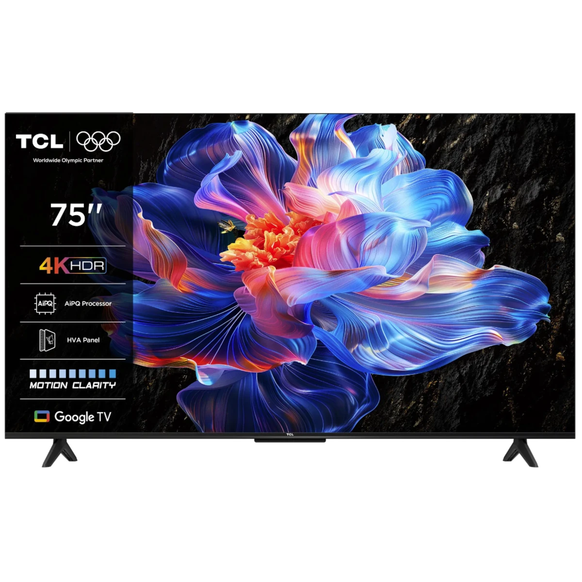 75V6C 4K TV Google OS slika proizvoda Front View L